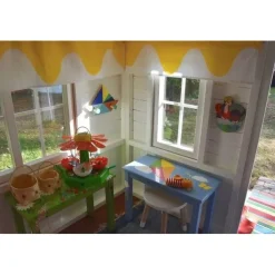 Leikkimökki parvella , 4.8m², puuvalmis*Jalotakka Discount