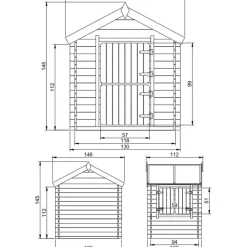 Leikkimökki M516-1, 1.1m²*Timbela Discount
