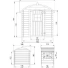Leikkimökki M505, 1.1m², eri vaihtoehtoja*Timbela Sale