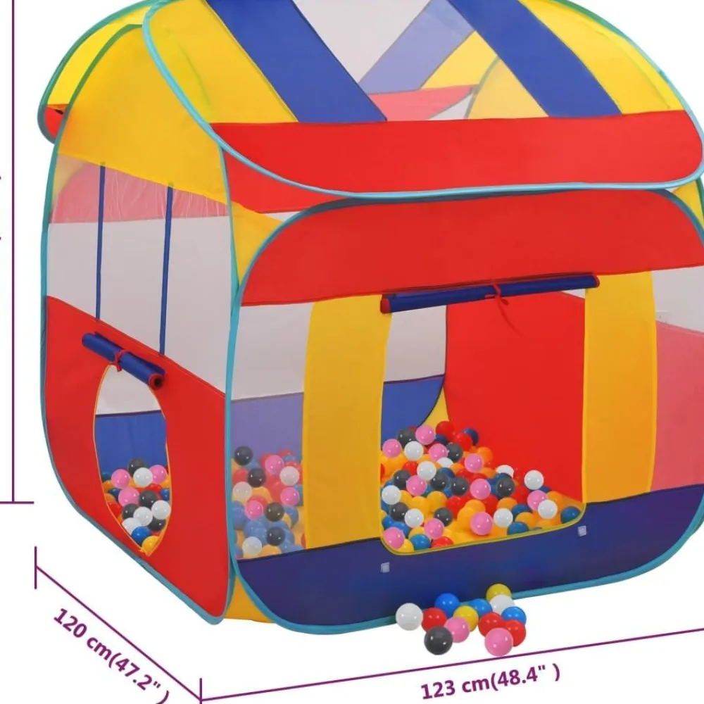 Leikkiteltta 123x120x126 cm 550 pallolla eri värejä*FinePRICE Sale