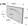Best Leivinuunin luukku 410x210 mm suora tai holvikaari eri värivaihtoehtoja Leivinuunit