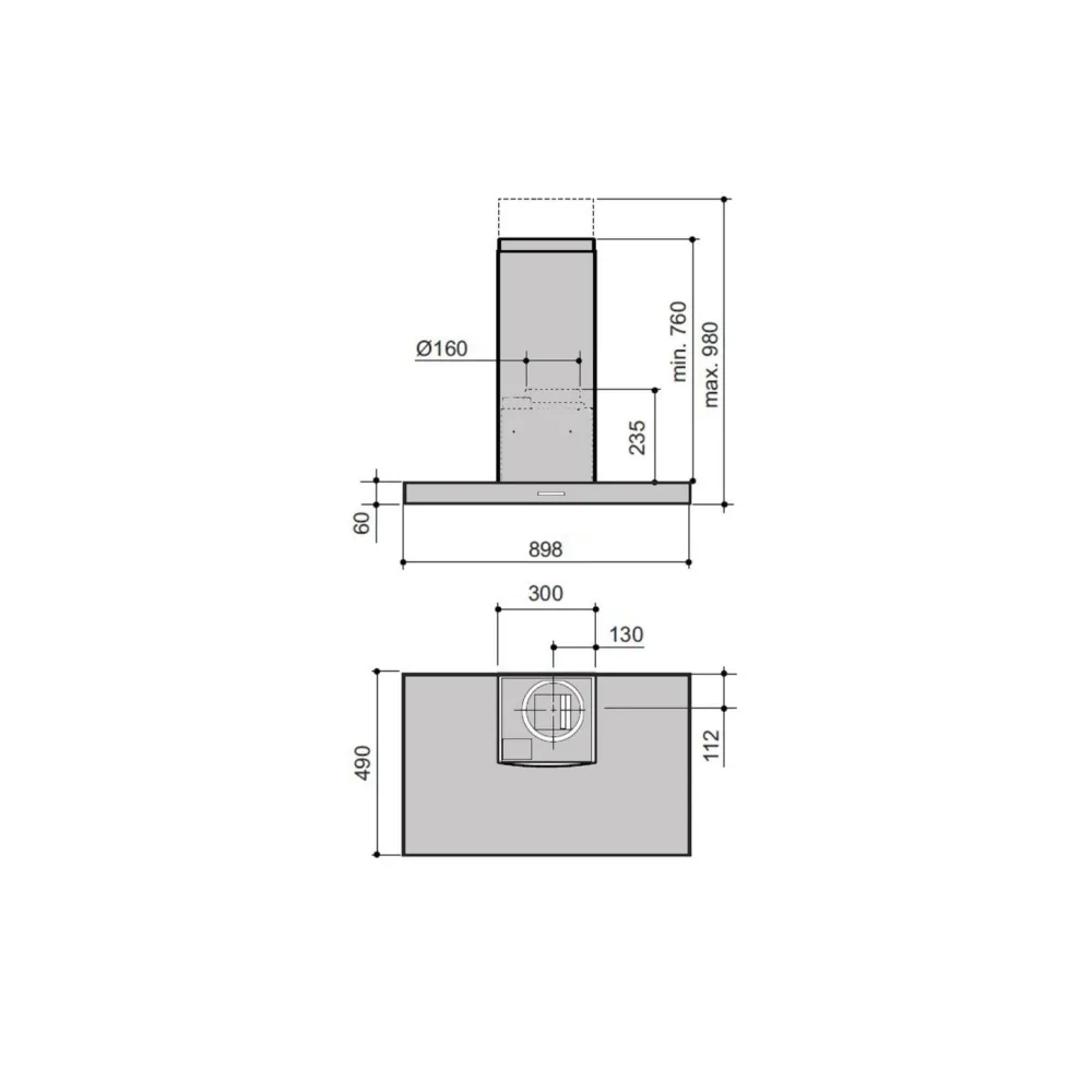 Discount Liesikupu CHV-8509-S rst Liesituulettimet|Liesituulettimet Huippuimuriohjauksella