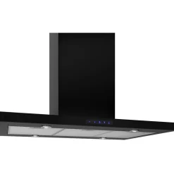Discount Liesikupu Harwich II 900mm kattoon ulkoiselle moottorille musta Saarekeliesituulettimet