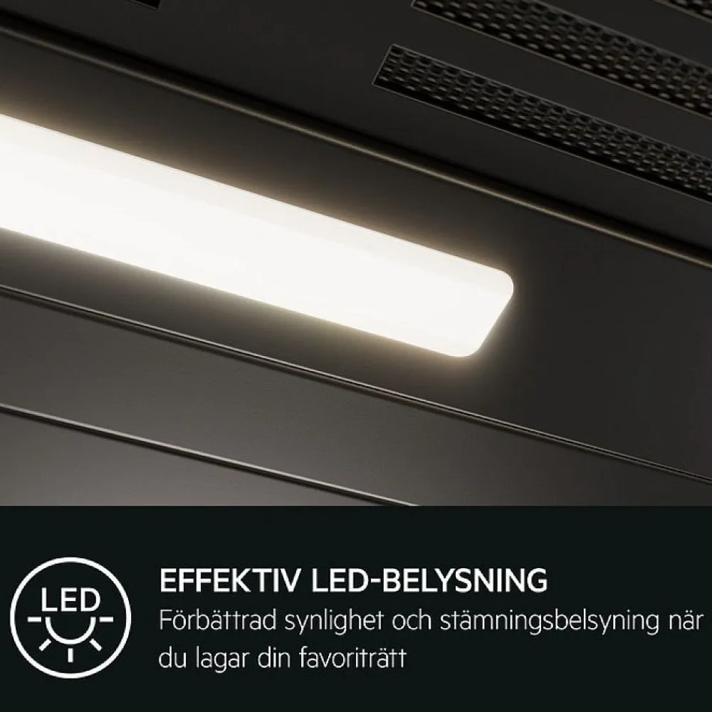 Liesituuletin DPE5650M, 59.8cm, kaapiston alle, teräs*AEG Discount