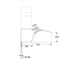 Liesituuletin Serie 4 DWK87FN60 80cm musta*Bosch New