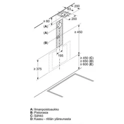 Clearance Liesituuletin Serie 2 DWK65DK60 60cm musta Liesituulettimet|Liesituulettimet Moottorilla