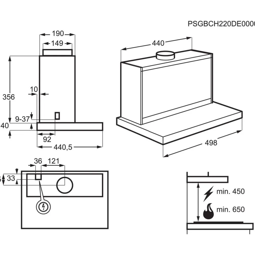 Liesituuletin 600 LFG425W 50cm valkoinen*Electrolux Discount