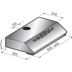 Liesituuletin F-1206-W, 60cm, valkoinen*Savo Outlet