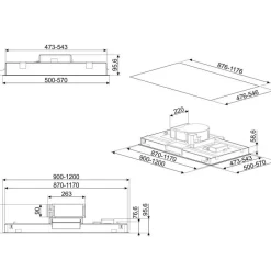 Liesituuletin KLT90XS 90cm teräs Kattoliesituulettimet