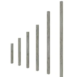 New Liimapuutolppa 90x90x1000 mm painekyllästetty harmaa 5 kpl/pkt Aitatolpat