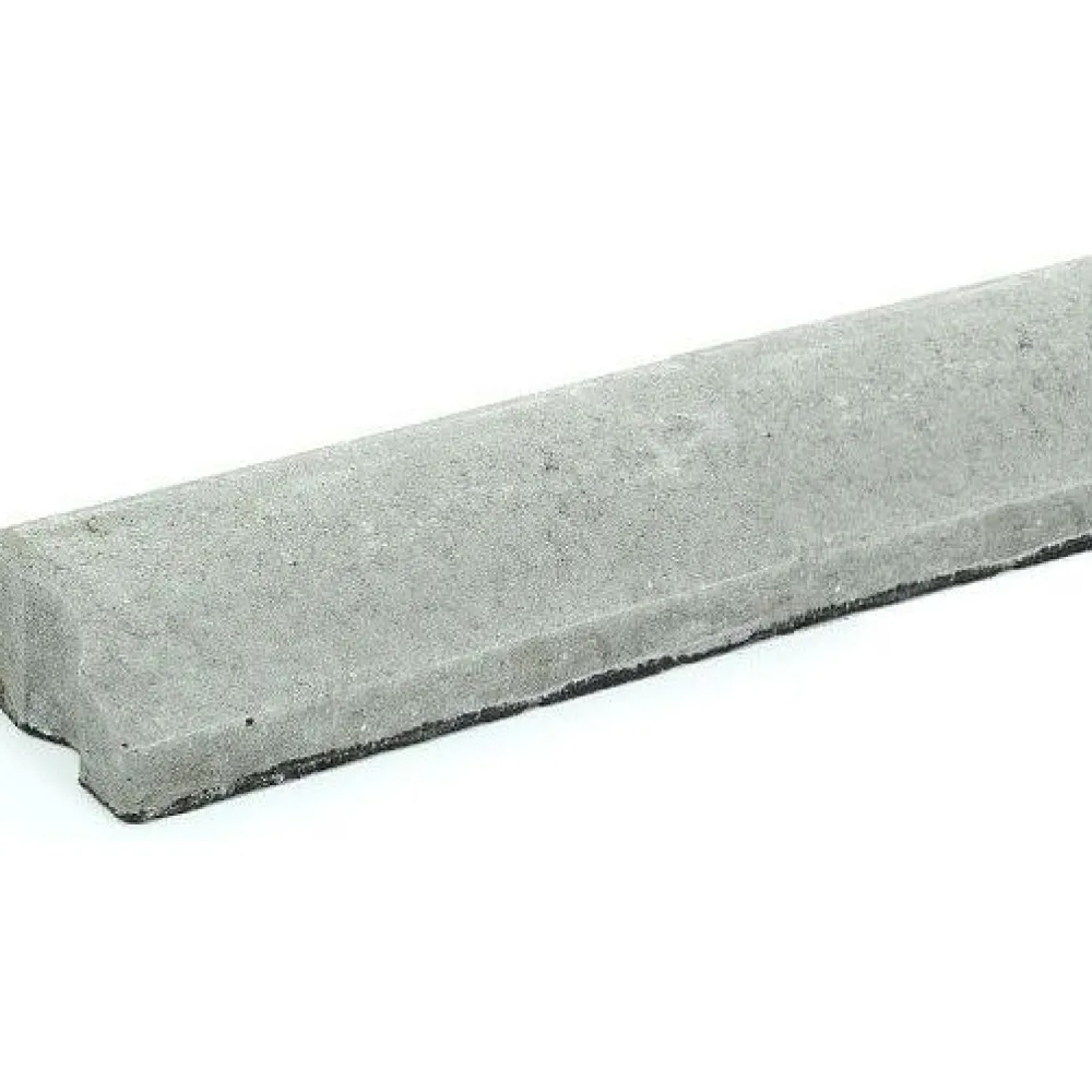 Liimattava reunakivi suora 1000x130x80 mm sileä harmaa*Rudus Outlet