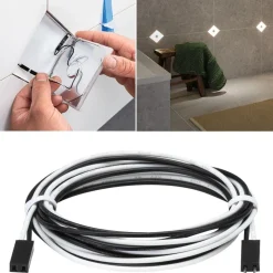 Hot Liitäntäkaapeli LumiTiles Square, 12V, musta, eri kokoja Valaisintarvikkeet