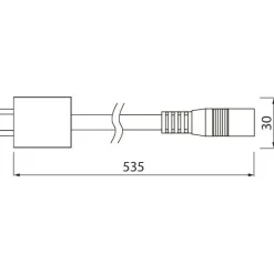 Liitosjohto Linear LED -valaisimille 500 mm*Airam New
