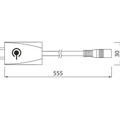 Hot Liitosjohto kytkimellä Linear LED -valaisimille 500 mm Led-Muuntajat Ja Led-Tarvikkeet