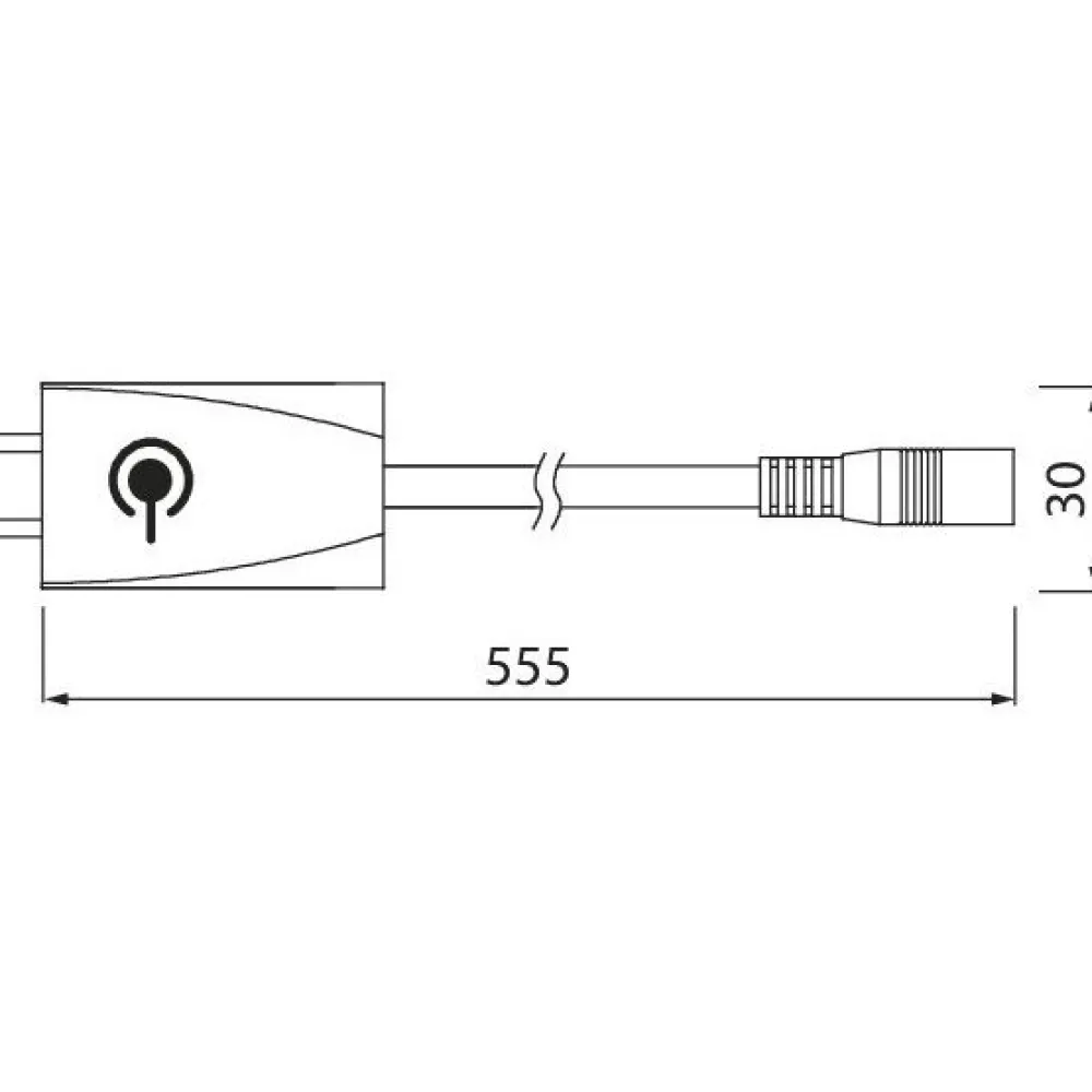 Hot Liitosjohto kytkimellä Linear LED -valaisimille 500 mm Led-Muuntajat Ja Led-Tarvikkeet