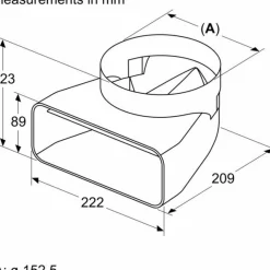 Liitoskappale HEZ9VDSI1 ⌀150 mm 90°*Bosch Discount