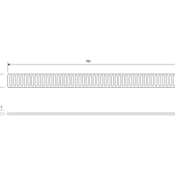 Linjalattiakaivon ritilä Classicline Column 1602, eri kokoja*Unidrain Clearance