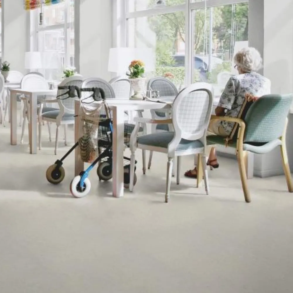Linoleumilaatta Marmoleum Click Silver Shadow 30x60 cm vaalea harmaa Linoleumi