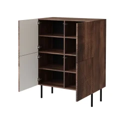 Lipasto ART DECO 4D, ruskea (2364) Lipastot