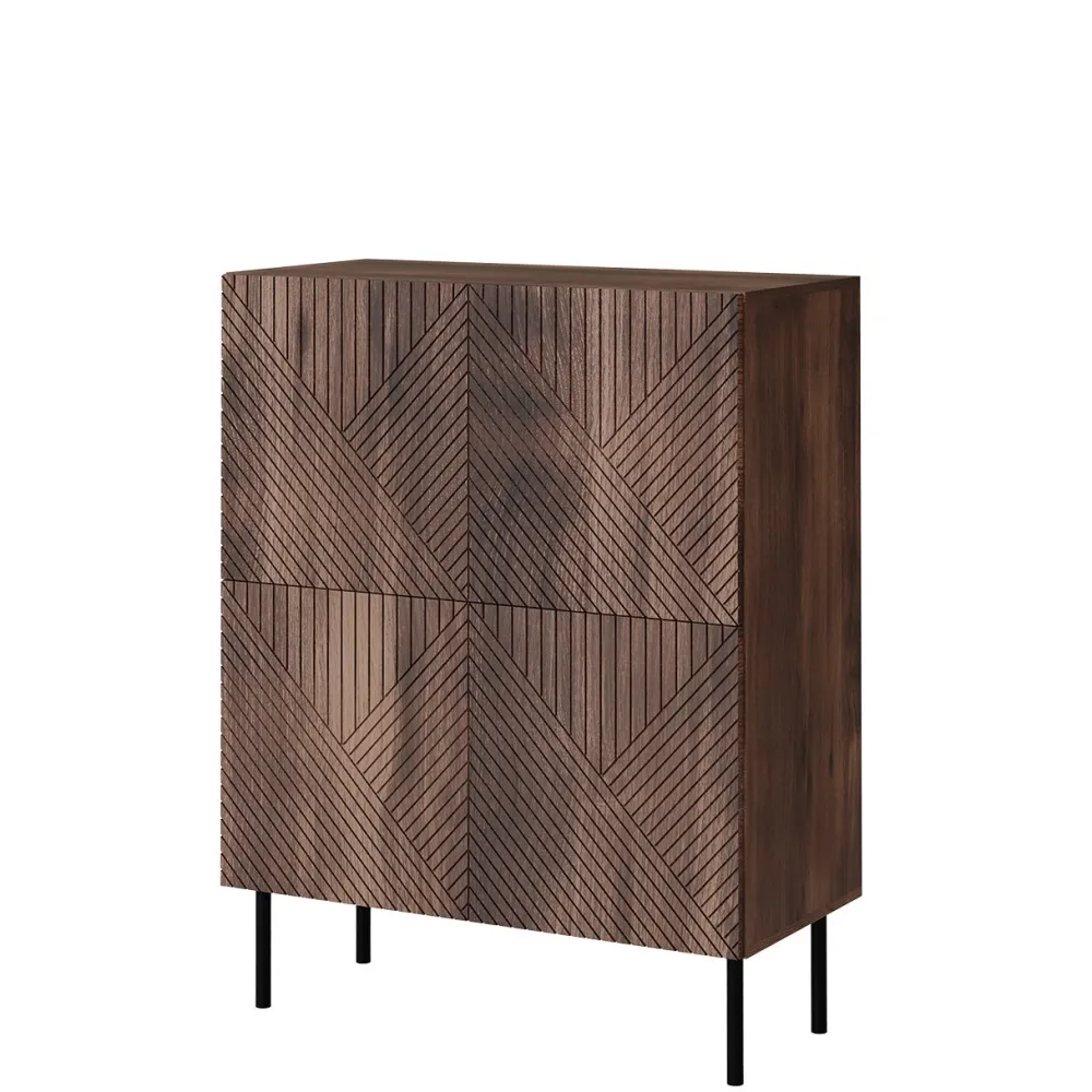 Lipasto ART DECO 4D, ruskea (2364) Lipastot