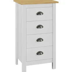 Outlet Lipasto hill range valkoinen 46x35x80 cm täysi mänty Lipastot