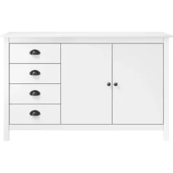 Lipasto Hill 130x40x80 cm mänty valkoinen*FinePRICE Sale