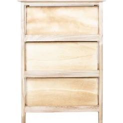 Lipasto KASEKE 3 säilytysosalla 40x29x58 cm, luonnonväri, beige*Home4you New