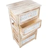 Lipasto KASEKE 4 säilytysosalla 40x29x73 cm, luonnonväri, beige Lipastot