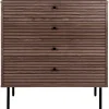 Lipasto Kyoto, 4 laatikolla, 80x40x85cm, tummanruskea*House Nordic New