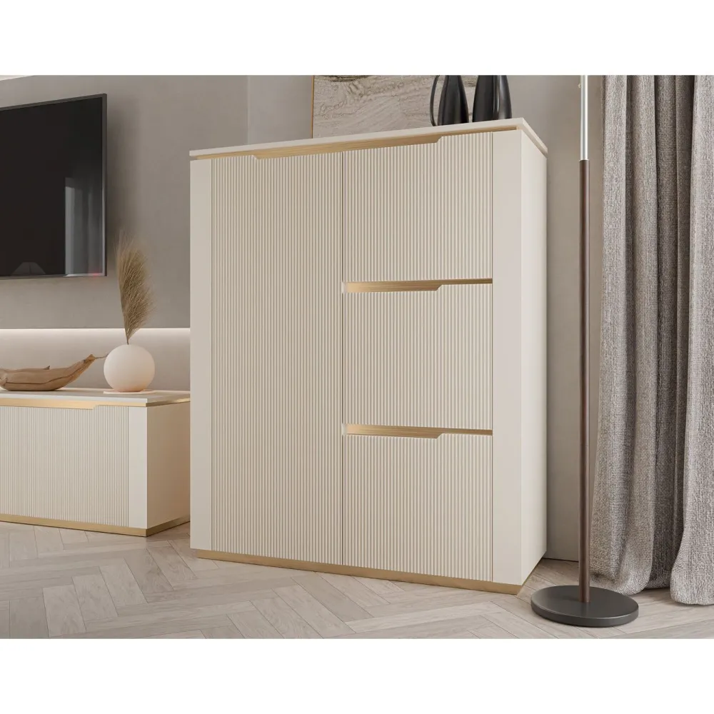 Lipasto 4D HILAFIN, 106x131cm, beige*Nomla Best