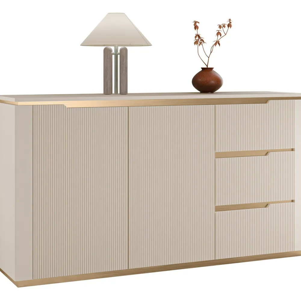 Lipasto 2D3S HILAFIN, 153x84cm, beige Lipastot