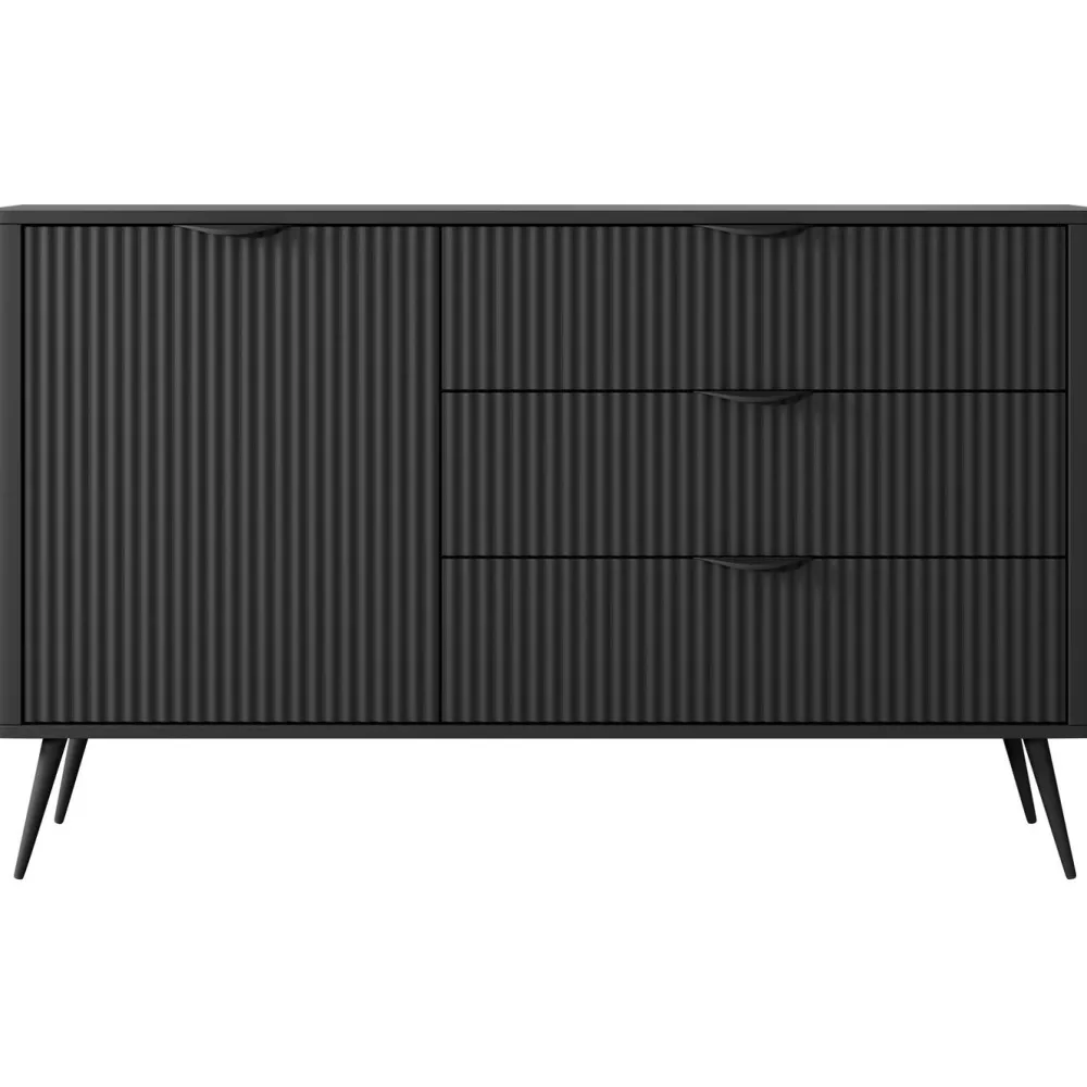 Lipasto 1D3S LANTE, 82x138cm, musta*Nomla Outlet