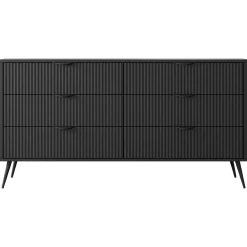 Clearance Lipasto 6S LANTE, 82x164cm, musta Lipastot