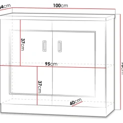 Lipasto TADEUSZ 3, 90x100cm, ruskea*Nomla Best