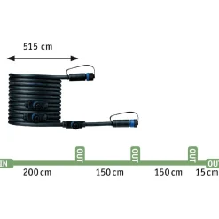 Discount Lisäsarja Plug & Shine ulkospottisarjalle 3-osainen musta Puutarhavalaisimet