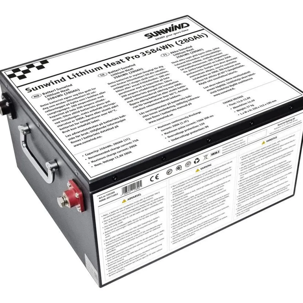 Best Litiumakku Lithium Heat 12V/280Ah Aurinkosähkötarvikkeet