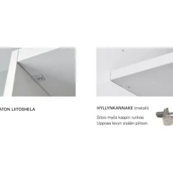 Liukuovikaappi 110-155cm, hyllyillä, mittojen mukaan, eri värejä*Nettiovi Clearance