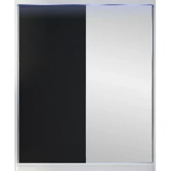 Clearance Liukuovivaatekaappi CAMINO I, LED-valaistuksella, peilillä, 150x200cm Liukuovikaapit