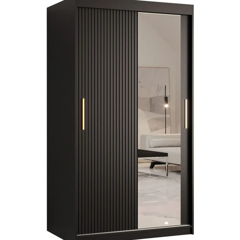 Clearance Liukuovivaatekaappi RIFLO SLIM 2 100, 100x200cm Liukuovikaapit
