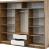 New Liukuovivaatekkaappi LONDON 250 L, 250x215cm, ruskea Vaatekaapit