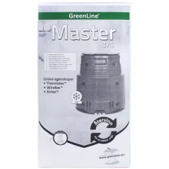 Lämminkomposti Master 375 L -15°C musta*Greenline New