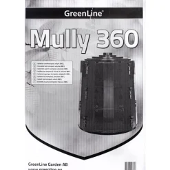 Outlet Lämminkomposti Mully 360 L -15°C musta Lämpökompostorit