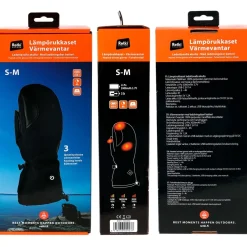 Best Lämmitettävät rukkaset , 2x5V, 3000mAh, S/M, musta Työkäsineet