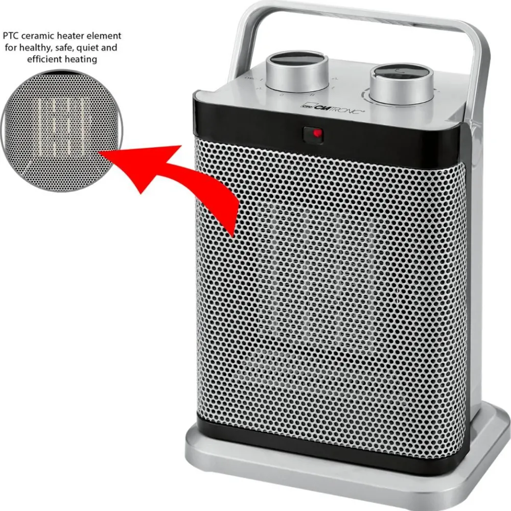 Lämmitin Clatronic HL3631, 1500W, 267x191cm, hopea*Bomann