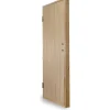 Lämpimän varaston ovi Ljusdal 90x200cm oikea, käsittelemätön urajyrsitty vaneri*JABO Discount