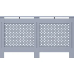 Lämpöpatterin suoja antrasiitti 152x19x81 cm mdf*FinePRICE New