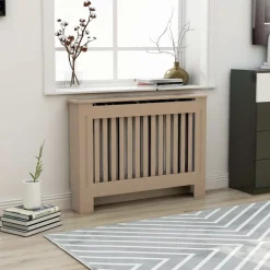Lämpöpatterin suoja mdf 112x19x81cm*FinePRICE Outlet