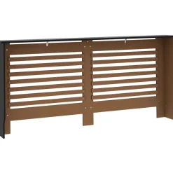 Lämpöpatterin suoja musta 172x19x81cm mdf*FinePRICE Clearance