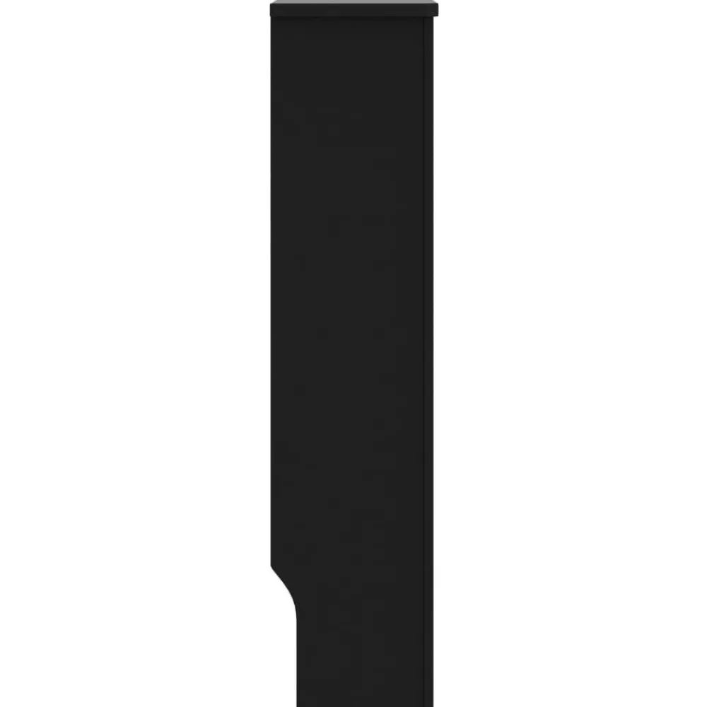 Lämpöpatterin suoja musta 172x19x81 cm mdf*FinePRICE Sale