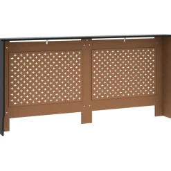 Lämpöpatterin suoja musta 172x19x81 cm mdf*FinePRICE Sale